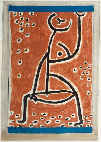Urheilullinen nainen (huohottaen) tekijältä Paul Klee