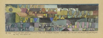 Ah, kuinka kipuni pahenee entisestään, kun et edes ansaitse epäillä sydämeni tunteita tekijältä Paul Klee