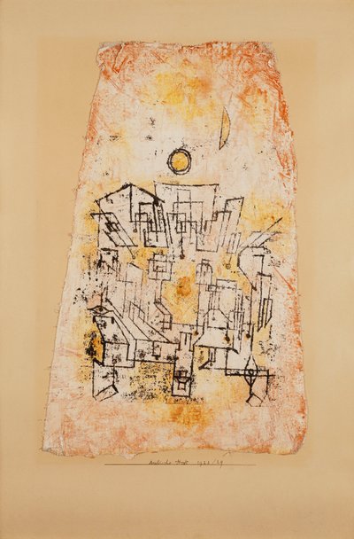 Arabian kaupunki; arabialainen kaupunki tekijältä Paul Klee