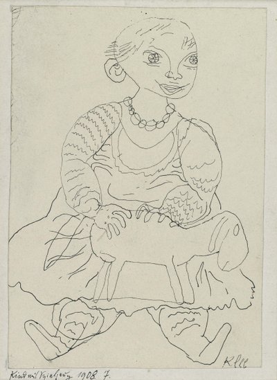 Lapsi lelun kanssa tekijältä Paul Klee