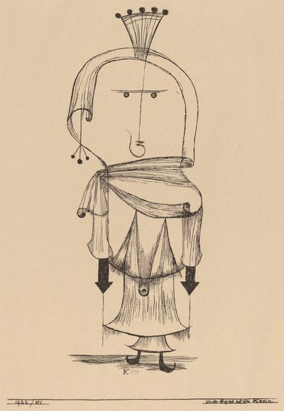 Kampallinen noita, 1922. tekijältä Paul Klee