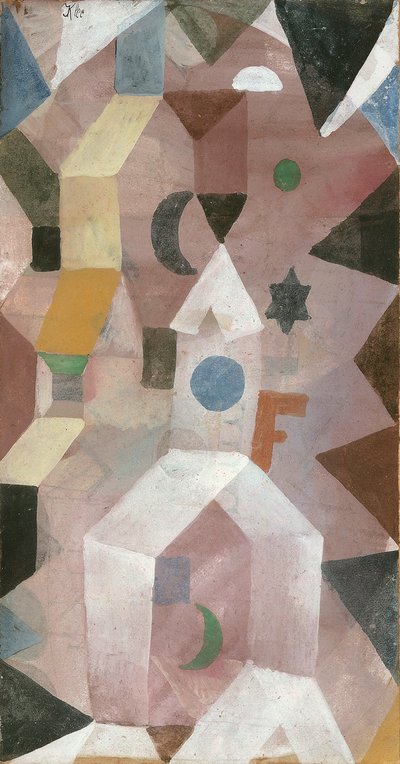 Die Kapelle kappeli, 1917. tekijältä Paul Klee