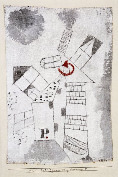 Talojen dynamiointi P.; Dynamisiering des Hauses P tekijältä Paul Klee