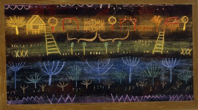 puutarha tasolla; puutarha tasangolla tekijältä Paul Klee