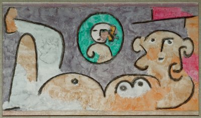 Gedanken an Nachkommenschaft - Ajattelu jälkeläisistä (akvarelli) tekijältä Paul Klee