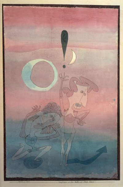 Pääkohtaus baletista Väärä vala, 1922. tekijältä Paul Klee