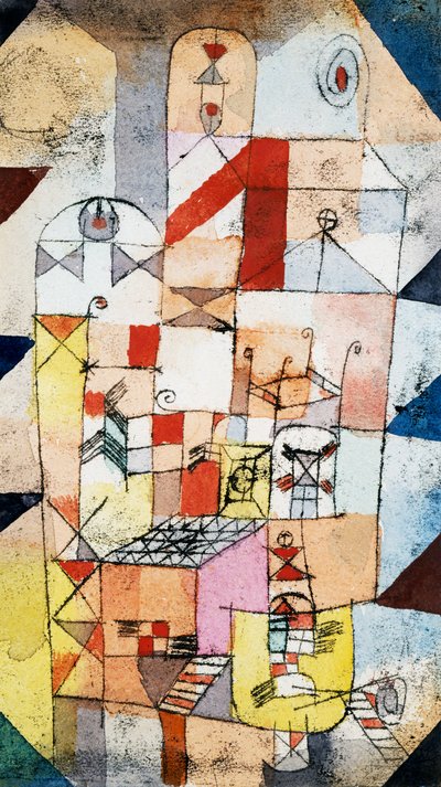 Talon sisustus, n.1919 tekijältä Paul Klee