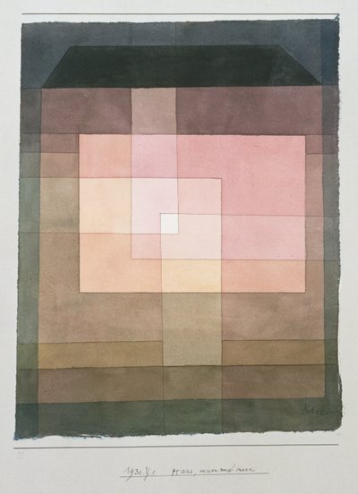 Talo, ulkoa ja sisältä tekijältä Paul Klee