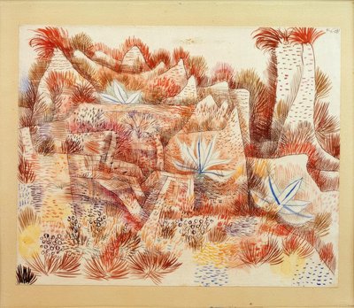 Landschaft mit Agaven tekijältä Paul Klee