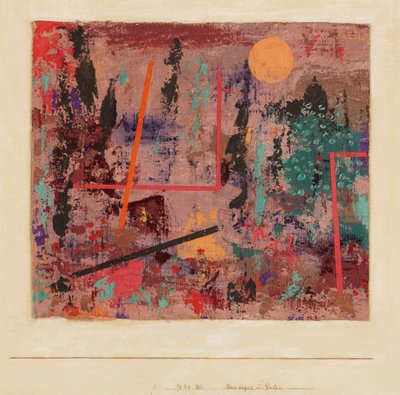 Puutarhan rakentamisen alku, 1929. tekijältä Paul Klee