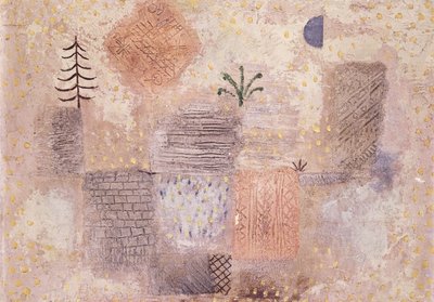 Park viileän Crescentin kanssa; Park mit dem kuhlen Halbmond tekijältä Paul Klee