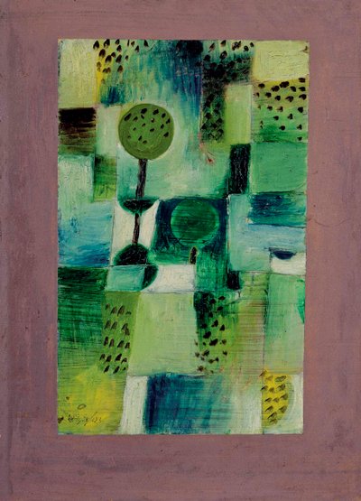 Puistokuva Regen Park in the Rainissa, 1920. tekijältä Paul Klee