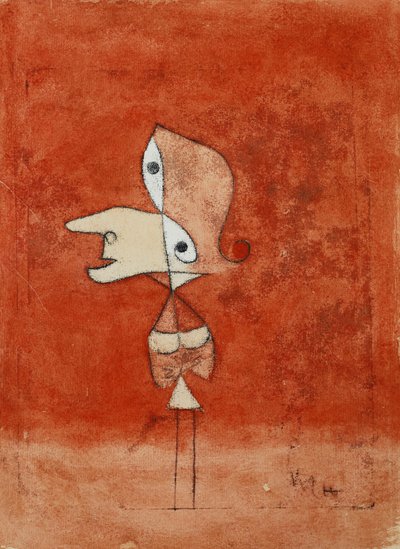 Brigitten muotokuva (koko hahmo); Brigitten muotokuva (koko hahmo) tekijältä Paul Klee