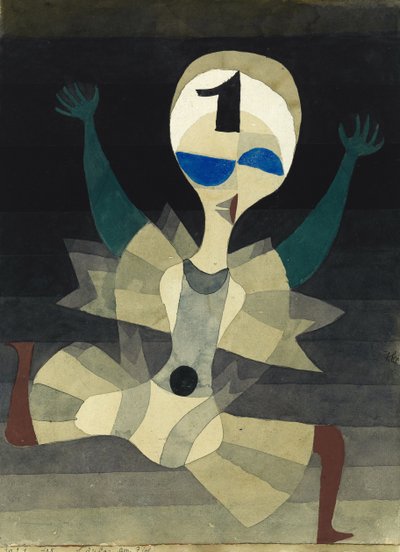 Juoksija maalissa, 1921. tekijältä Paul Klee