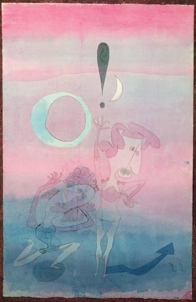 Kohtaus baletista "Väärä vala" tekijältä Paul Klee