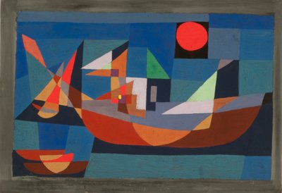 Laivat lepotilassa, 1927. tekijältä Paul Klee