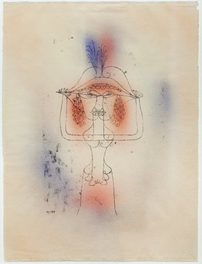 Comic Operan laulaja tekijältä Paul Klee