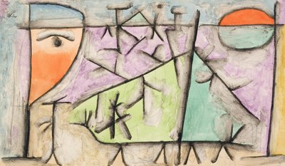 auringonlasku tekijältä Paul Klee