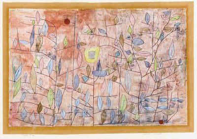 Harva lehdet; Sparlich Belaubt tekijältä Paul Klee