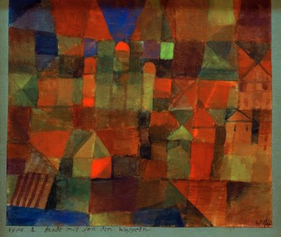 Stadt mit den drei Kuppeln tekijältä Paul Klee