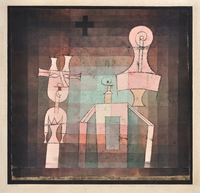 Asetelma veistoksilla Asetelma veistoksilla, 1923. tekijältä Paul Klee