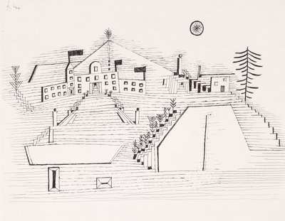 Kesäpalatsi Beridessa; Kesäpalatsi lähellä Beridea tekijältä Paul Klee