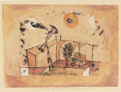Sankaritenori konserttilaulajana, 1922 tekijältä Paul Klee