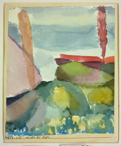 Merenranta sateessa tekijältä Paul Klee