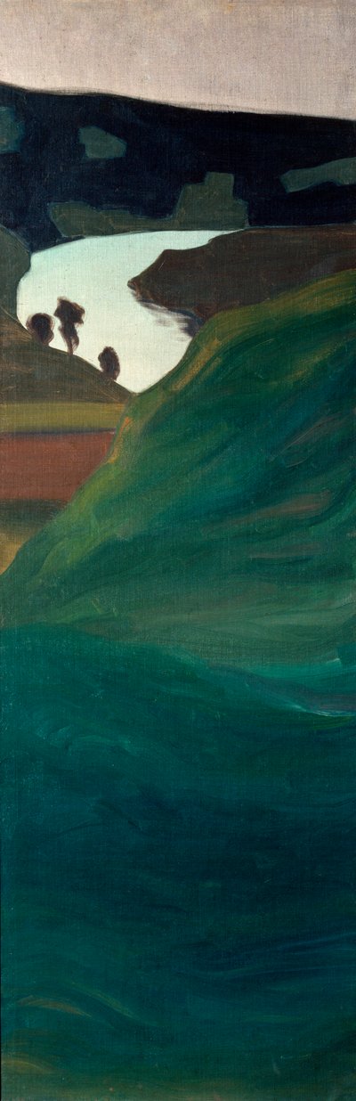 Näkymä Aar-joen laaksoon (maalaus tekijältä Paul Klee