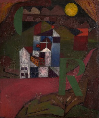 Villa R. Talo tien varrella, 1919. tekijältä Paul Klee