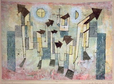 Seinämaalaus kaipauksen temppelistä siellä tekijältä Paul Klee