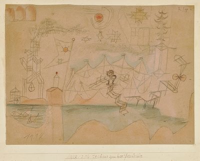 Piirustus venevuokraamolle. 1918, 204 tekijältä Paul Klee