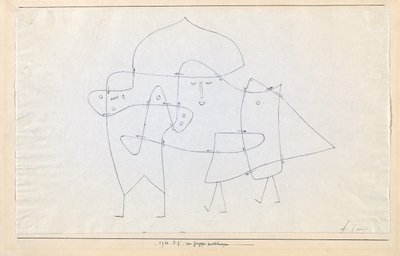 En ryhmä suljettu Enlacés en un groupe, 1930. tekijältä Paul Klee