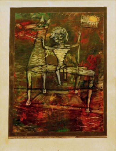 Zwergherold zu Pferd tekijältä Paul Klee