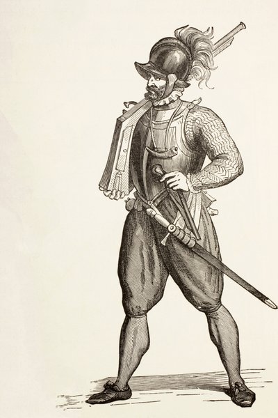 Arquebusier of the 16th Century. tekijältä Paul Lacroix