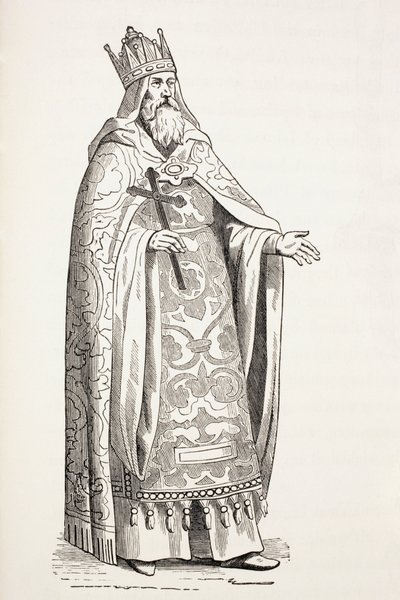 Prester Johannes, joka tunnetaan myös nimellä Presbyter Johannes. tekijältä Paul Lacroix