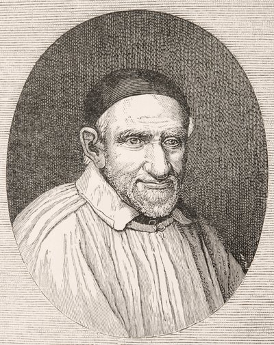 Pyhä Vincent De Paul 1581 - 1660. Ranskalainen katolinen pappi ja pyhimys. Simon Francoisin teoksen mukaan. tekijältä Paul Lacroix
