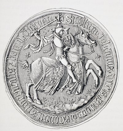 Burgundin herttuan, Neversin kreivin ja Donzyn paronin Jean Ii:n sinetti 1371 - 1419. tekijältä Paul Lacroix