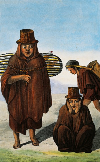 Siipikarjan myyjä, kerjäläinen ja työläinen, Kolumbia, Paul Legrandin kaiverrus Travels in the Republic of Colombiasta vuosina 1822 ja 1823, Gaspard Theodore Mollien (1796-1872), Etelä-Amerikka tekijältä Paul Legrand