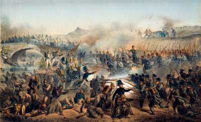 Tšernaja-joen taistelu 16. elokuuta 1855 1800-luvulla tekijältä Paul Levert