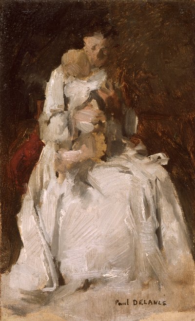 "Äiti ja lapsi", 1880-1900 tekijältä Paul Louis Delance