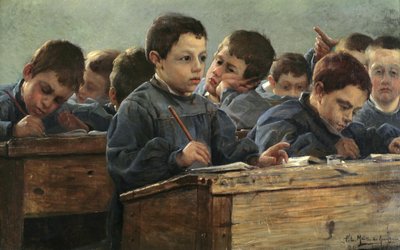 Luokkahuoneessa, 1886. tekijältä Paul Louis Martin des Amoignes