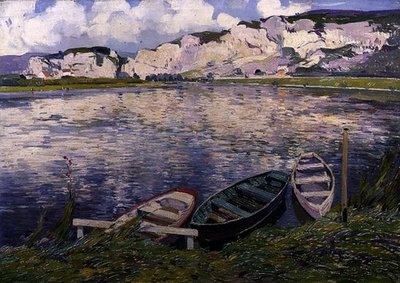 The Cliffs (öljy kankaalle) tekijältä Paul Mathieu