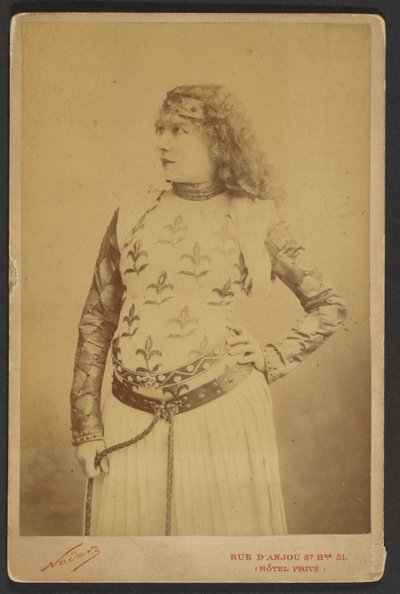 Sarah Bernhardt als Lady Macbeth tekijältä Paul Nadar