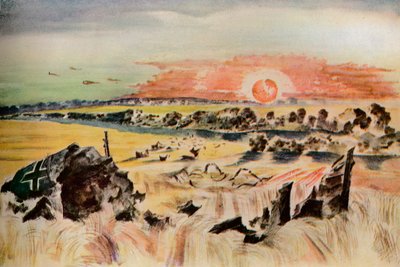 Pommikone maississa, 1940 tekijältä Paul Nash