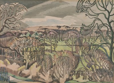 Maisema Fulmerissa, Buckinghamshiressä tekijältä Paul Nash