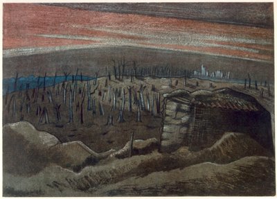 Sanctuary Wood, British Artists at the Front, jatkoa Länsirintamalle, osa 3, Paul Nash tekijältä Paul Nash