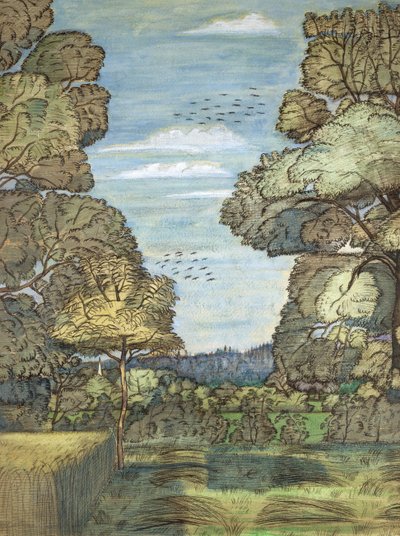 Kesäinen maisema tekijältä Paul Nash