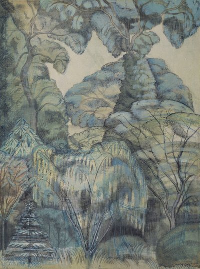 Puut Bird Gardenissa, Iver Heathissa tekijältä Paul Nash