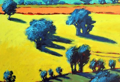 Cotswold Way lähikuva 3 (akryylia aluksella) tekijältä Paul Powis